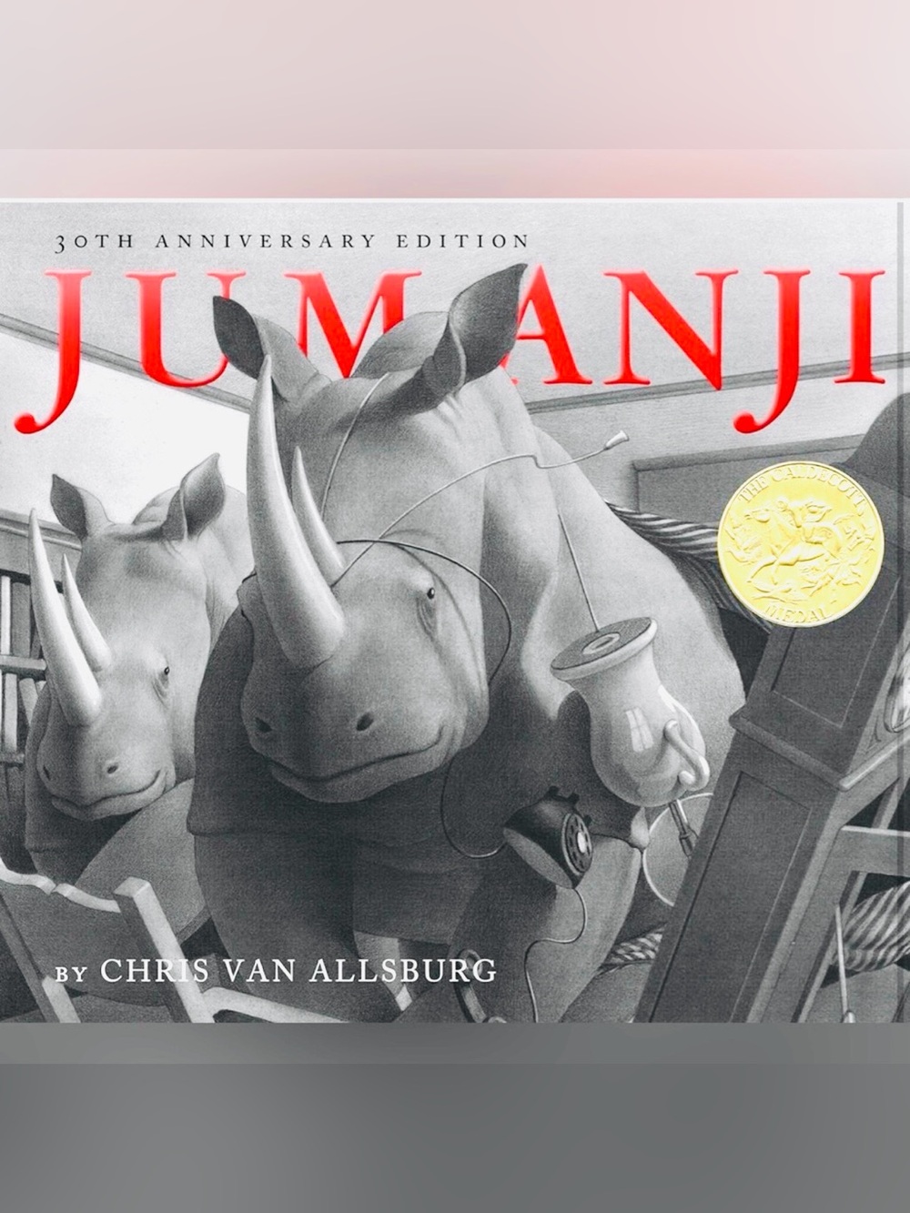 Jumanji 30th Anniversary Hardcover Book + Robin Williams CD